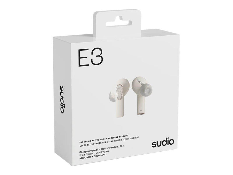 Sudio Headphone E3 True Wireless ANC White
