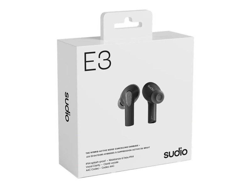 Sudio Headphone E3 True Wireless ANC Black