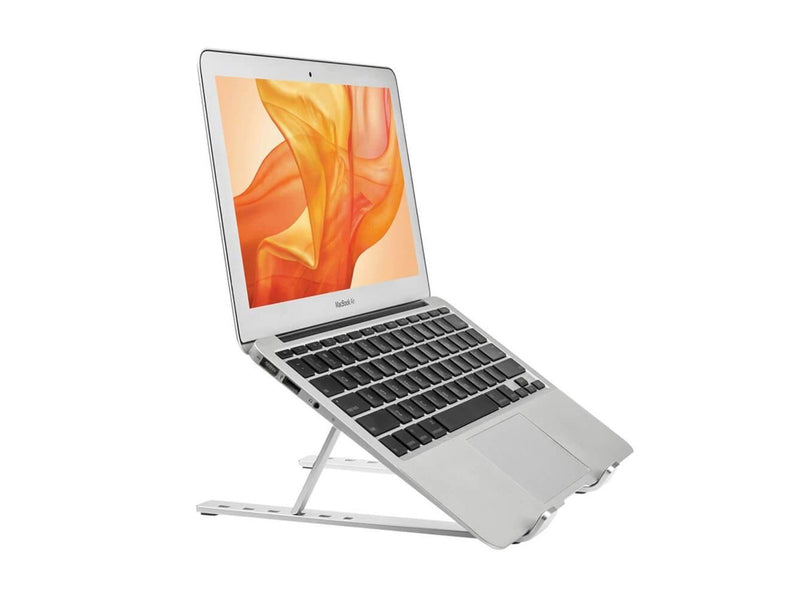 Desire2 Foldable Laptop Stand X shaped Aluminium Silver