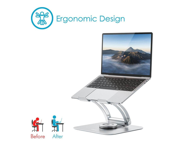 Desire2 Laptop Stand Supreme Dual Pivot Plus Silver