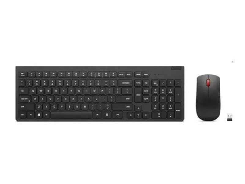 Lenovo - keyboard and mouse set - QWERTY - US with Euro symbol - black Input Device - Tastatur & Maus Set - Englisch - US - Schw