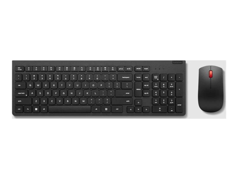 Lenovo - keyboard and mouse set - QWERTY - US with Euro symbol - black Input Device - Tastatur & Maus Set - Englisch - US - Schw