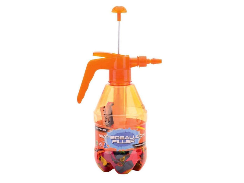 Johntoy Aqua Fun Water Balloon Filler with 250 Neon Water Balloons (Assorted)