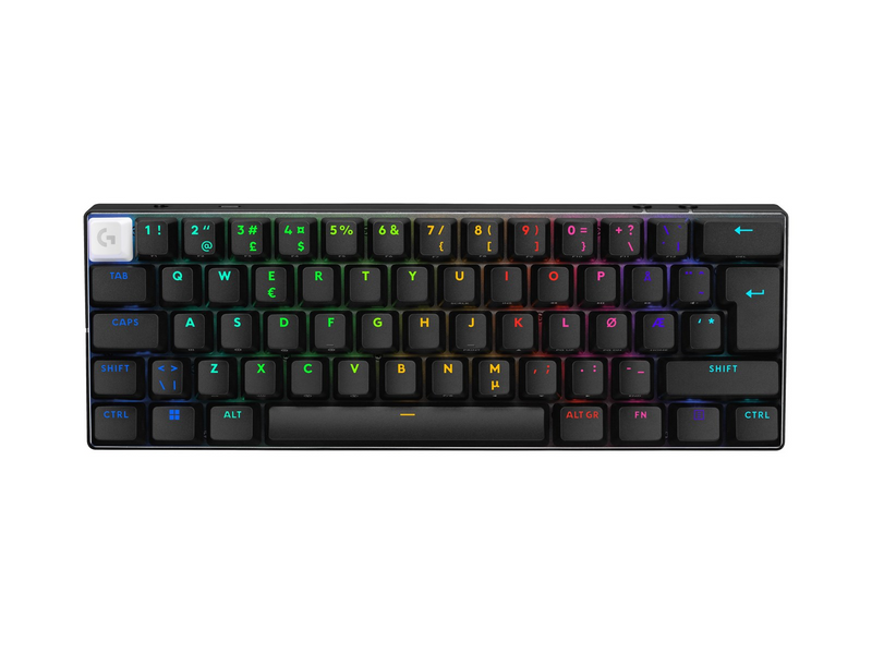 Logitech G PRO X 60 LIGHTSPEED - Gaming Tastaturen - ohne Numpad - Englisch - US - Schwarz