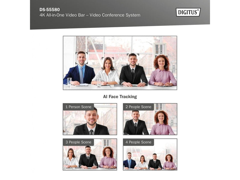 DIGITUS 4K All-in-One Video Bar Pro