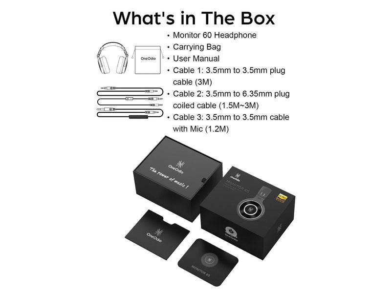 OneOdio Monitor 60 - Black
