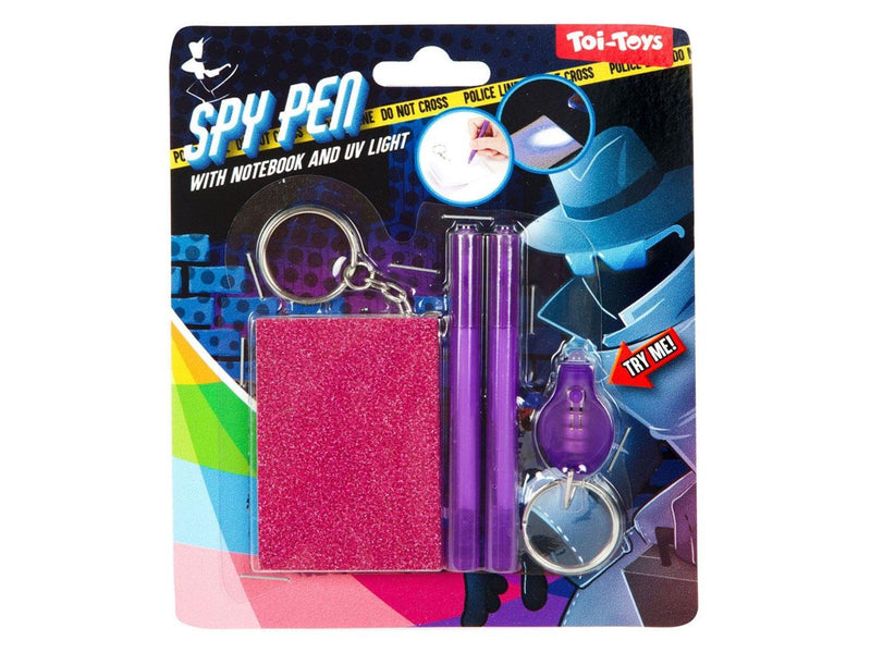 Toi-Toys Notebook with UV Lamp and Secret Writing Pen