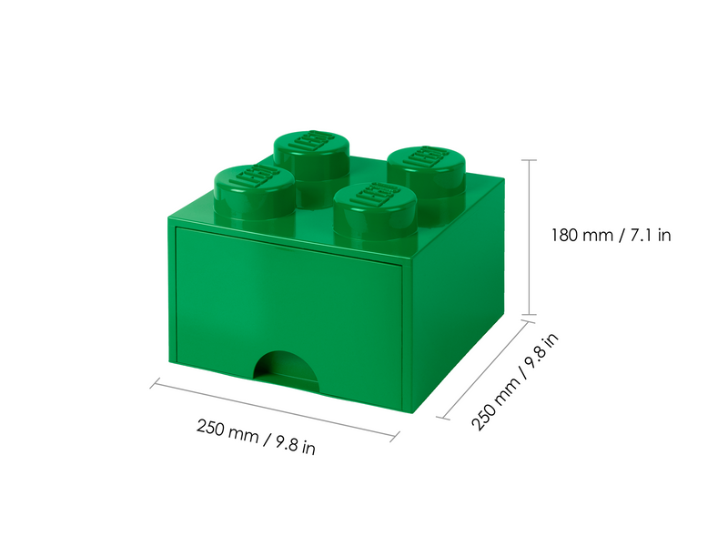LEGO BRICK DRAWER 4 - GREEN