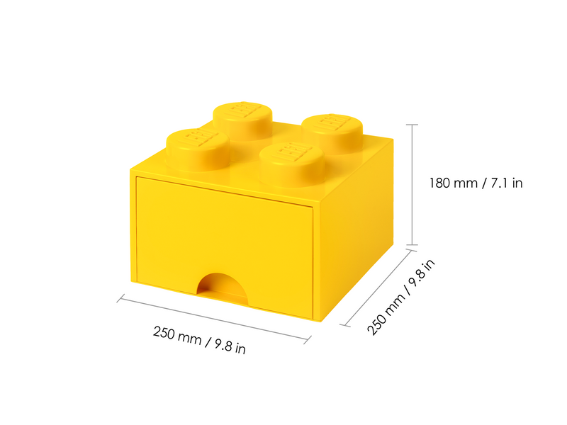 LEGO BRICK DRAWER 4 - YELLOW