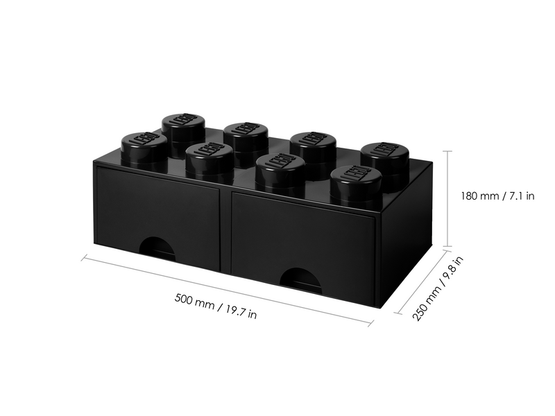 LEGO BRICK DRAWER 8 - BLACK