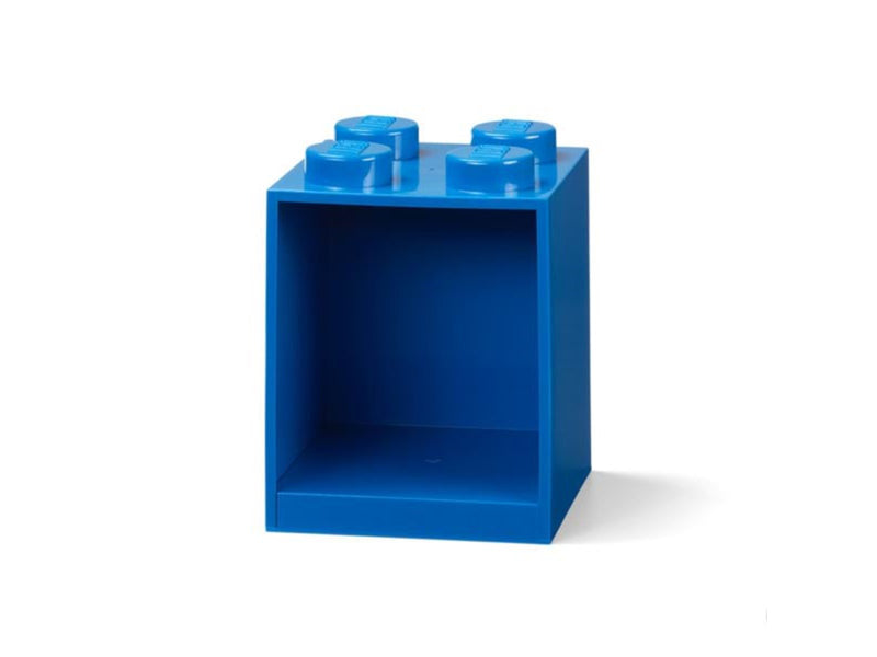 LEGO BRICK SHELF 4 KNOBS - BLUE