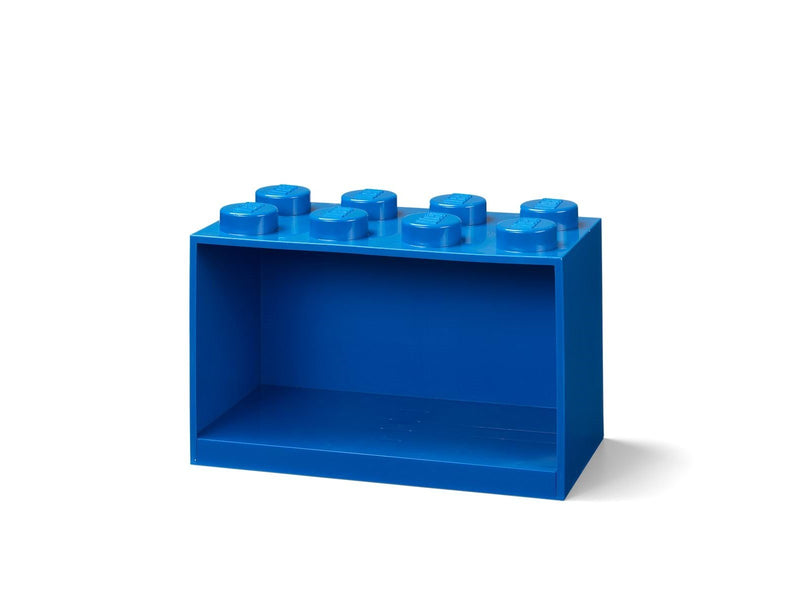 LEGO BRICK SHELF 8 KNOBS - BLUE