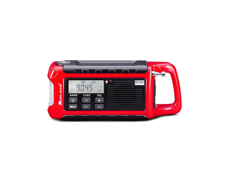 MIDLAND Emergency Radio Power Bank ER200 Red Black - AM/FM - Mono - Rot