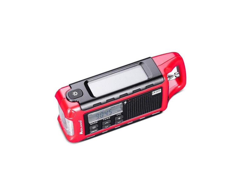 MIDLAND Emergency Radio Power Bank ER200 Red Black - AM/FM - Mono - Rot
