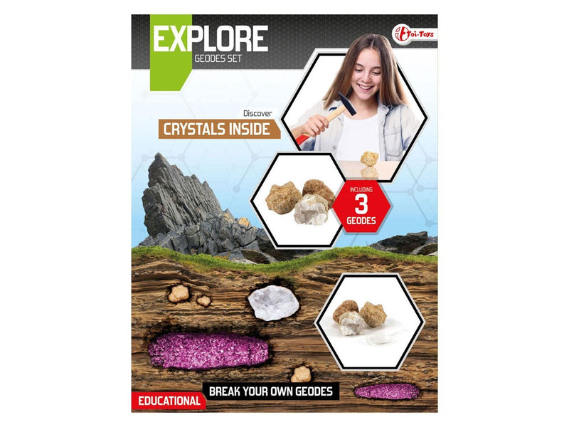 Explore Geodes Breaking