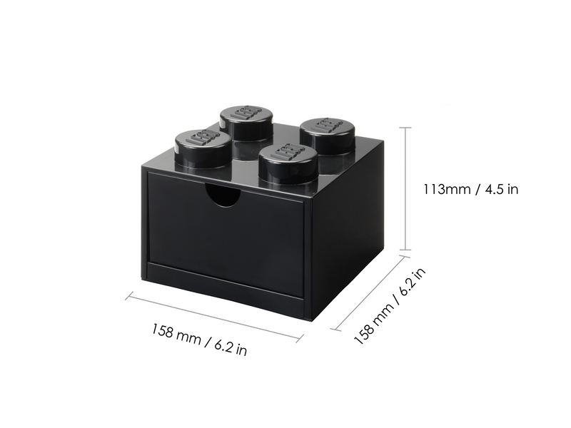 LEGO DESK DRAWER 4 - BLACK