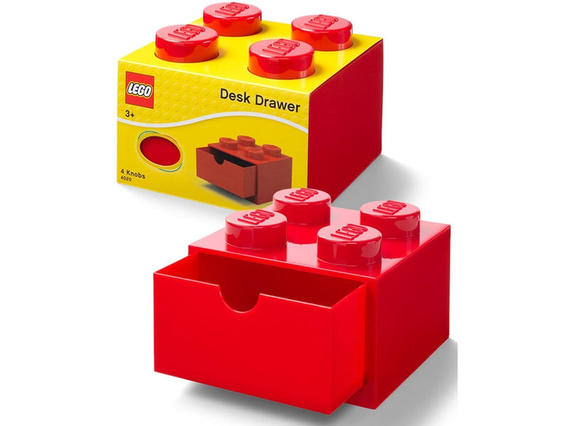 LEGO Desk Drawer 4 - Red