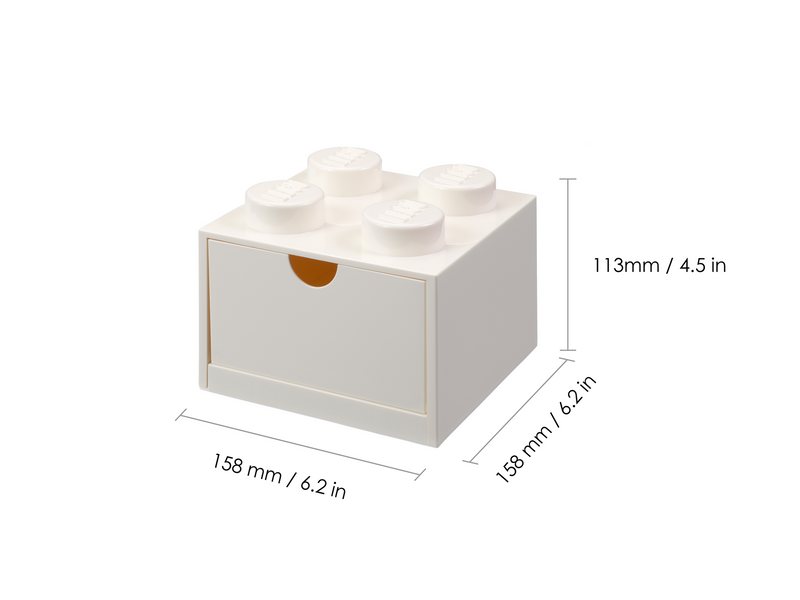 LEGO DESK DRAWER 4 - WHITE
