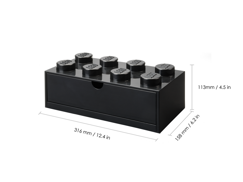 LEGO DESK DRAWER 8 - BLACK