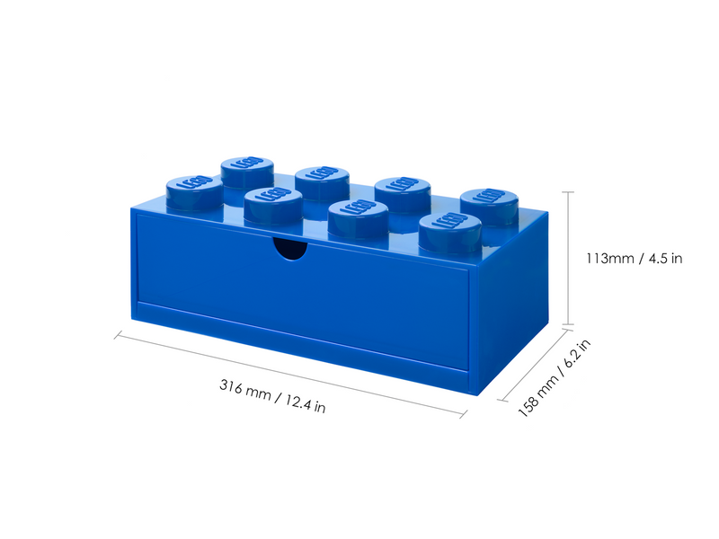 LEGO DESK DRAWER 8 - BLUE