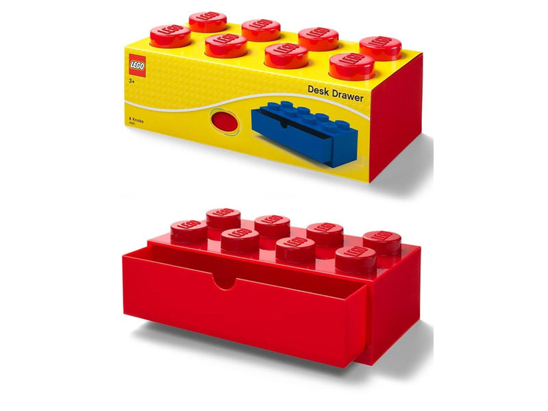 LEGO Desk Drawer 8 - Red