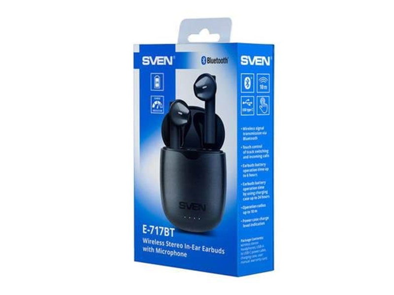 Sven Wireless Earbuds with microphone SVEN E-717BT (black)