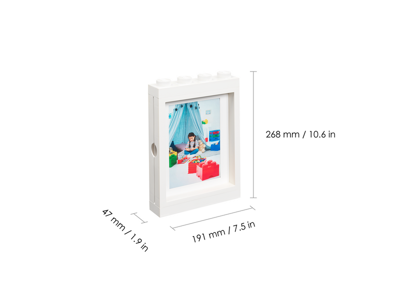 LEGO PICTURE FRAME - WHITE