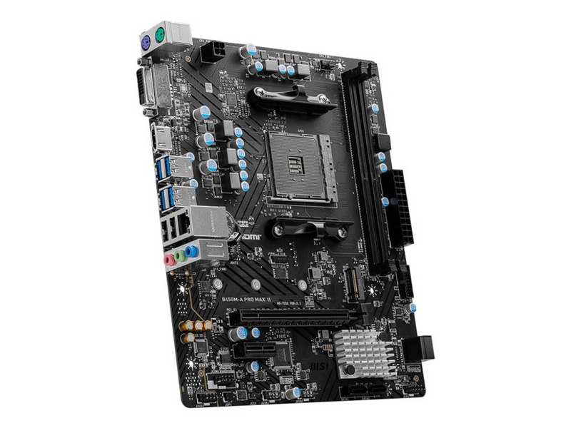 MSI B450M-A PRO MAX II Mainboard - AMD B450 - AMD AM4 socket - DDR4 RAM - Micro-ATX