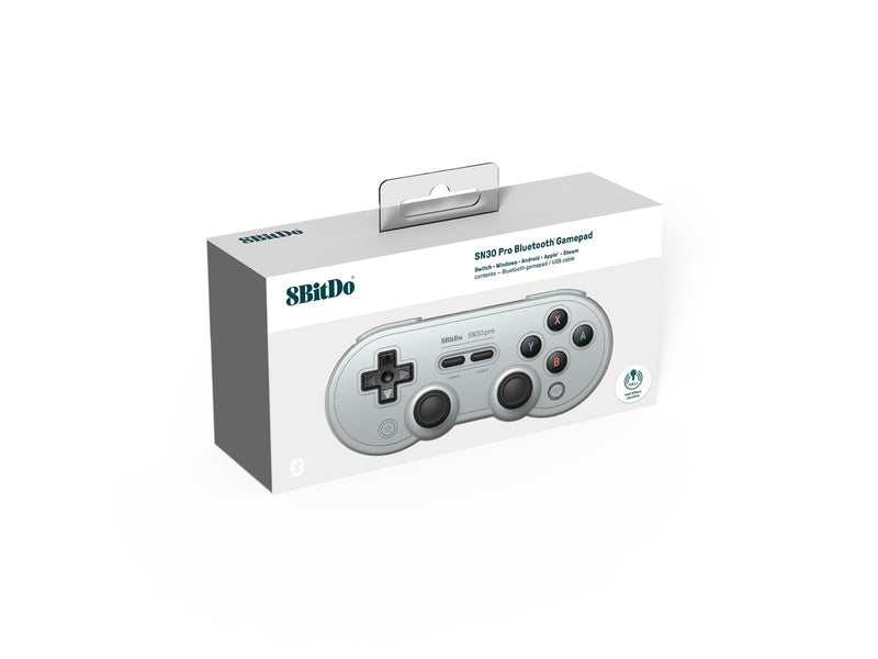 8BitDo SN30 Pro Bluetooth Controller (Hall Effect) - Grey - Wireless Controller - Android