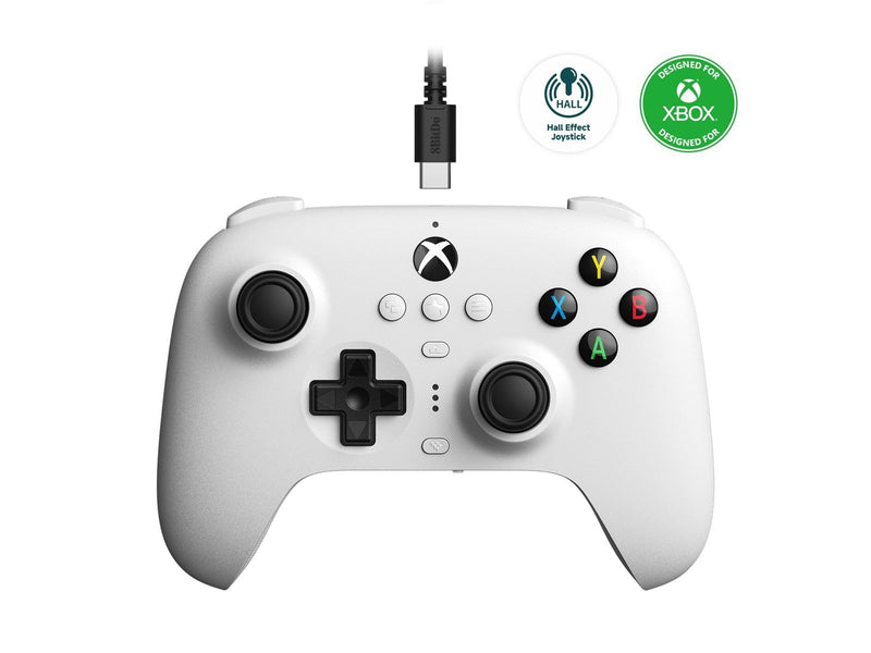 8BitDo Ultimate Wired Controller for Xbox (Hall Effect) - White - Wired Controller - Microsoft Xbox One