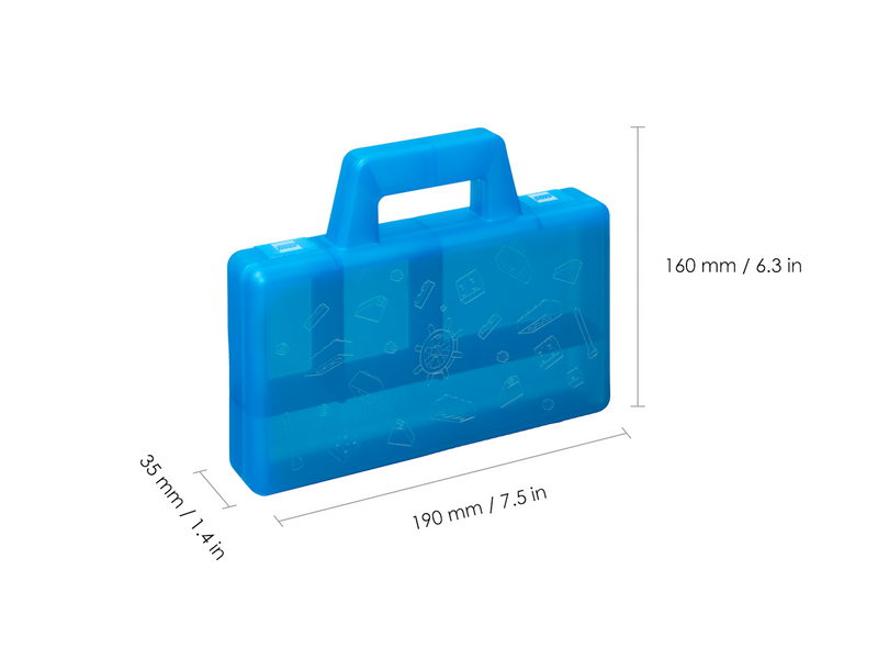 LEGO SORTING CASE TO GO - BLUE