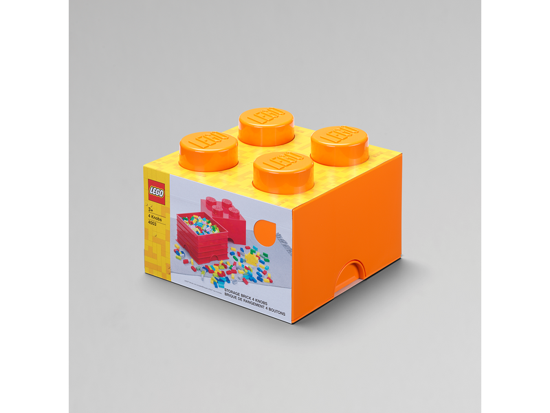 LEGO STORAGE BRICK 4 - ORANGE