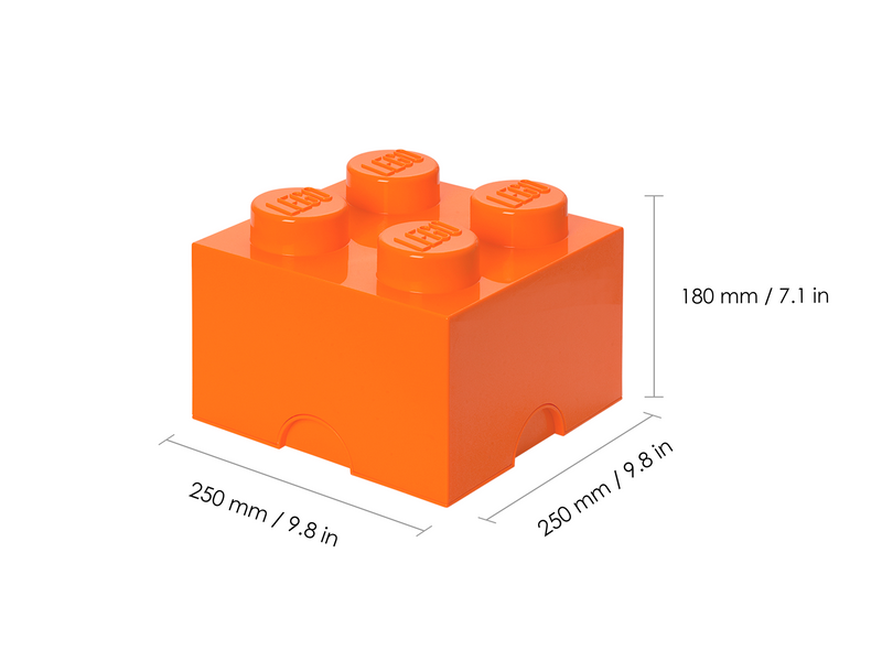 LEGO STORAGE BRICK 4 - ORANGE