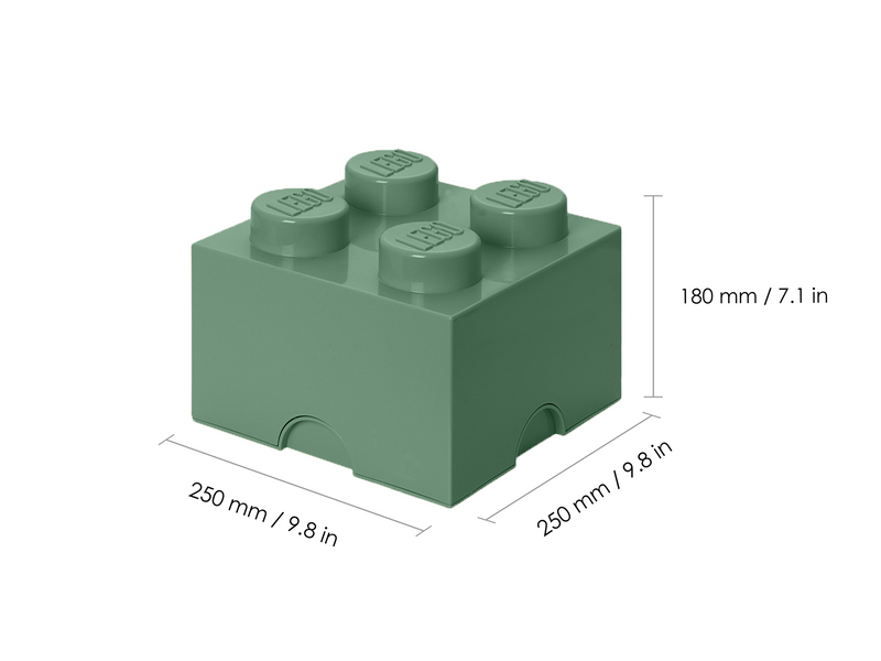 LEGO STORAGE BRICK 4 - SAND GREEN