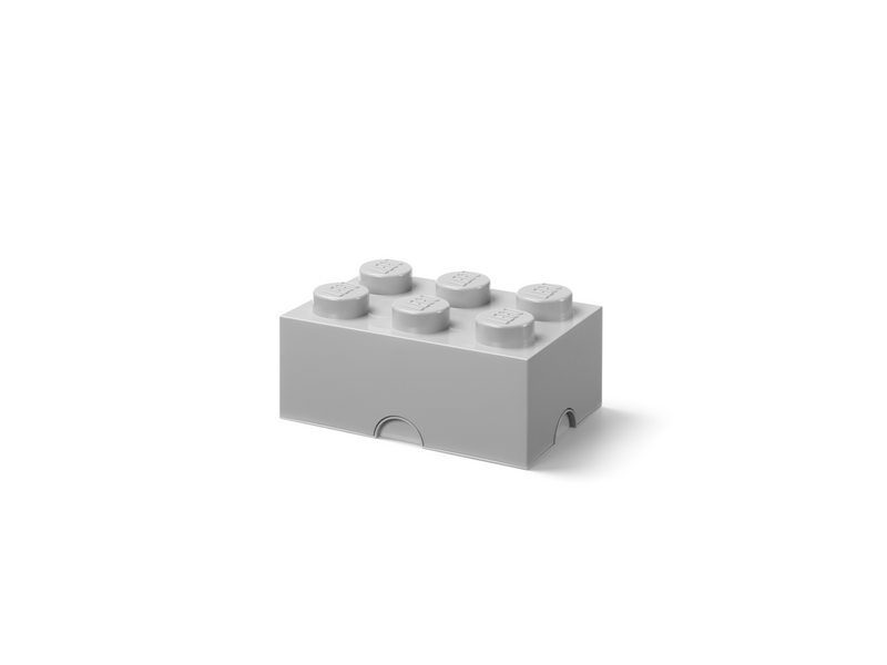 LEGO Storage brick 6 - MEDIUM STONE GREY