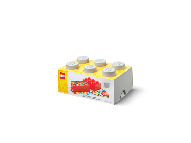 LEGO Storage brick 6 - MEDIUM STONE GREY
