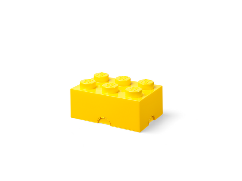 LEGO Storage brick 6 - YELLOW
