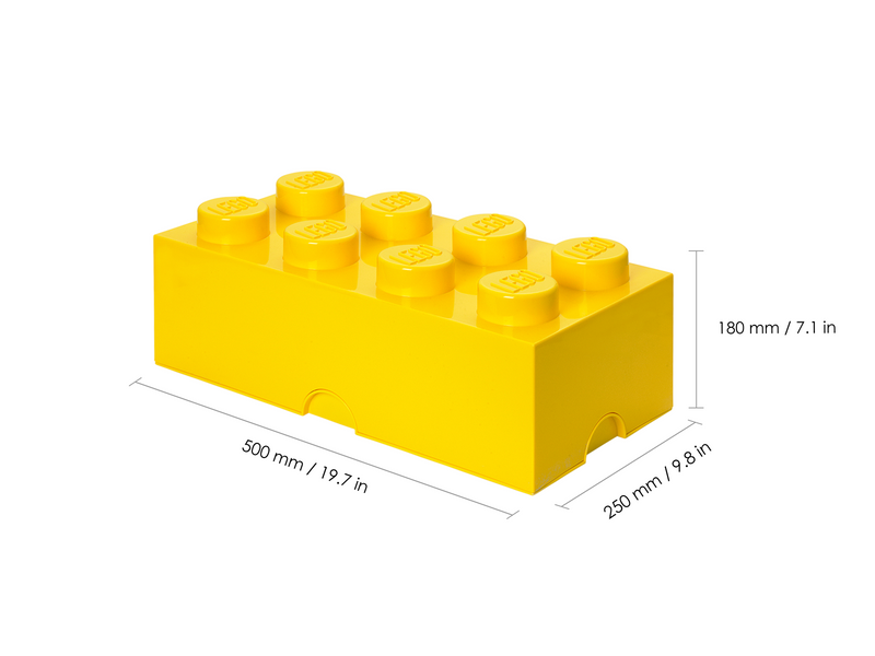 LEGO STORAGE BRICK 8 - YELLOW
