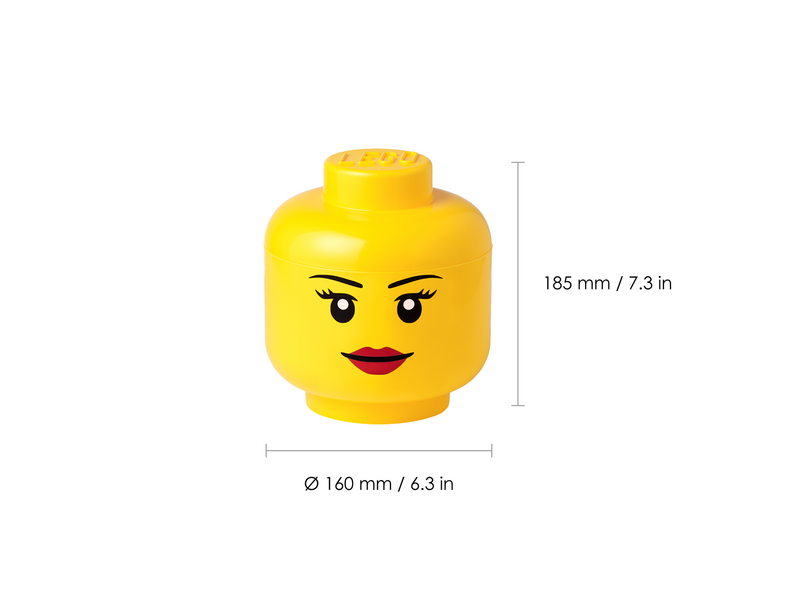LEGO STORAGE HEAD (SMALL) - GIRL