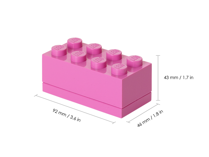 LEGO STORAGE MINI BOX 8 - BRIGHT PURPLE