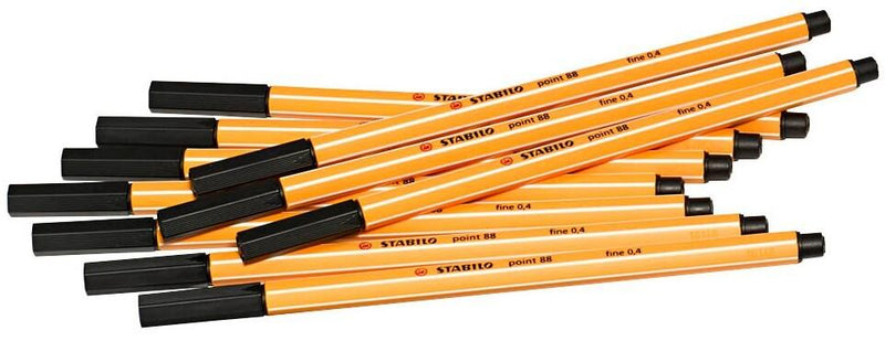 STABILO Fineliner point 88 - 10 Stück - schwarz