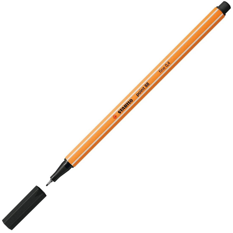 STABILO Fineliner point 88 - 10 Stück - schwarz