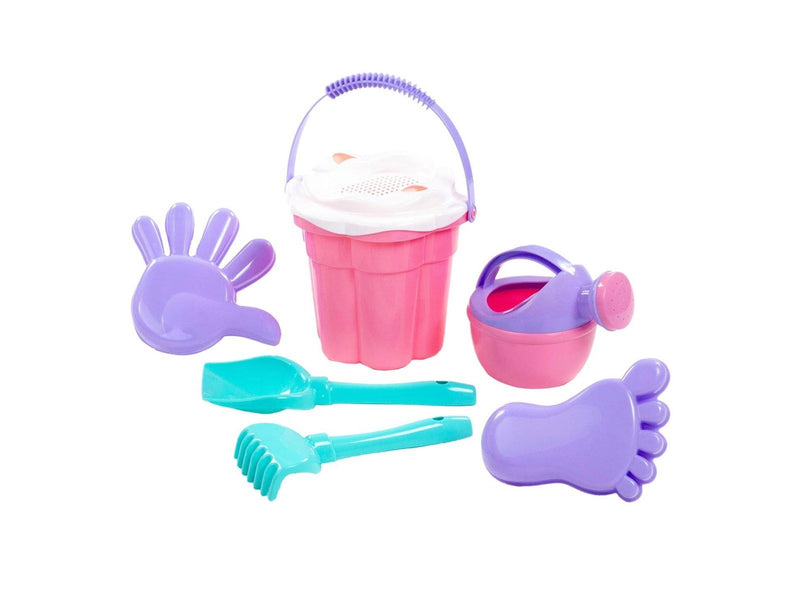 Cavallino Toys Cavallino Classic Bucket Set Pink 7 pieces.