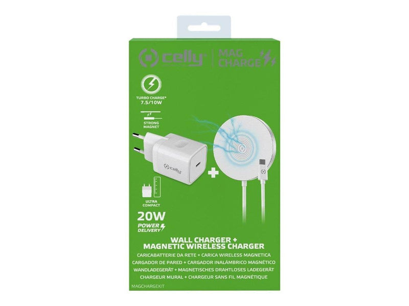 CELLY MAGCHARGEKIT wireless charging pad - + AC power adapter - 10 Watt