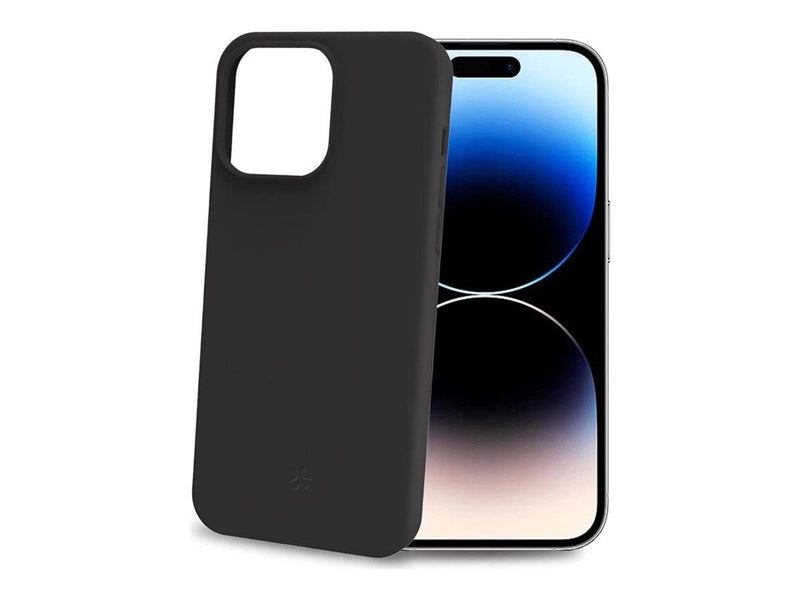 CELLY Cromo Soft rubber case iPhone 15 Pro - Black