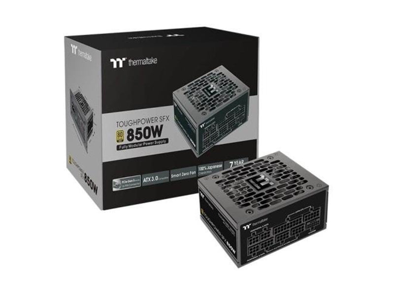 Thermaltake ToughPower SFX 850W Gold Netzteile - 850 Watt - 92 mm - ATX 3.0 - 80 Plus Gold zertifiziert
