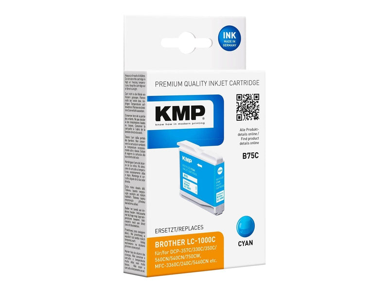 KMP B75C - cyan - compatible - ink cartridge - Tintenpatrone Cyan