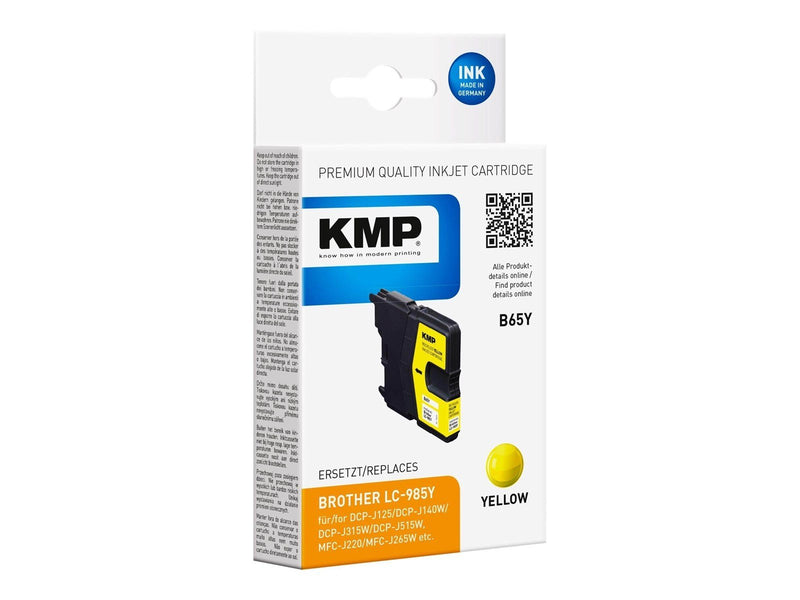 KMP B65Y - yellow - compatible - remanufactured - ink cartridge - Tintenpatrone Gelb