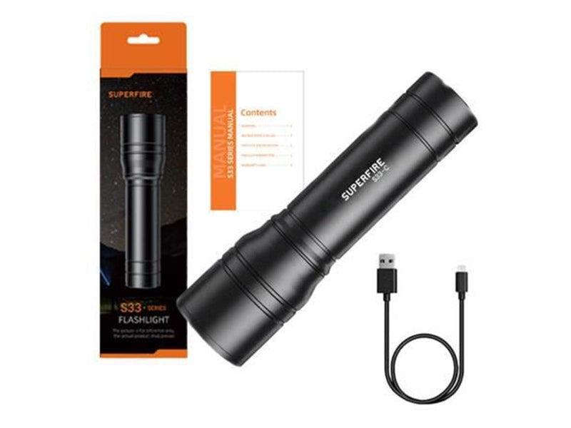 Superfire Flashlight  S33-C 210lm USB