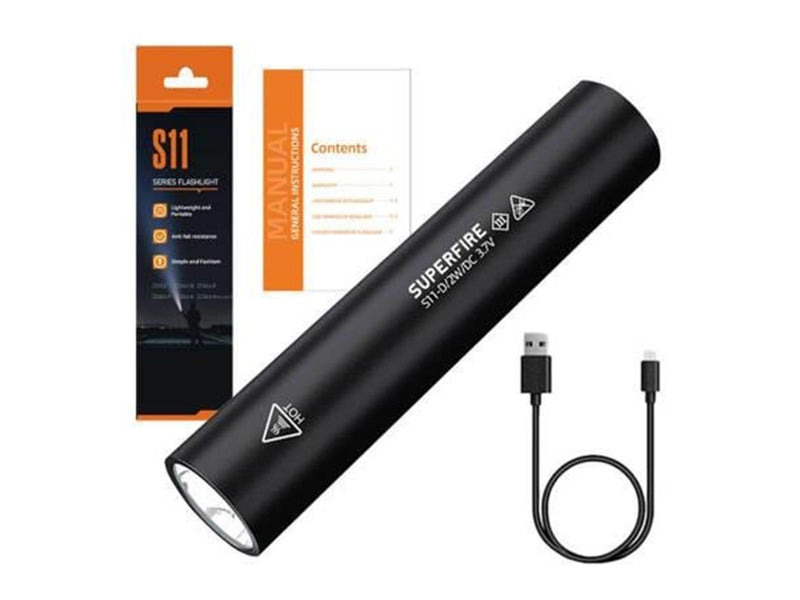 Superfire Flashlight  S11-D 135lm USB